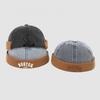 Verstellbare Kinder Melon Beanie mit Buchstabenstickerei Eimerhut für Kleinkind Junge Mädchen