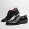 Fashion 2025 Summer Autumn Men's Business Casual Leather Shoes Man Formal Wear Square Toe Shoes Men Lace-Up Leather Shoes Comfort