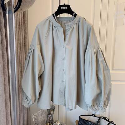 Dongdaemun Shirt Spring and Autumn New Women's Retro French Loose Shirt Tops Women's Fashionable and Chic Small Shirts Loose