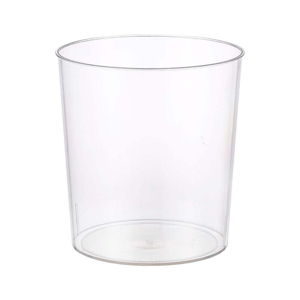 Plastic Transparent Trash Can Round Shape Flower Clear Vase Clear Garbage Container  Bedroom