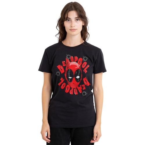 Deadpool Unisex Adult Head T-Shirt