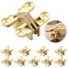 Alloy Invisible Hinges 10Pcs Hidden Cross Folding Table Accessories Durable Scratch Resistant