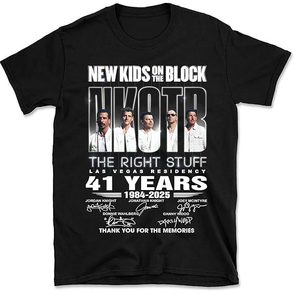 Hot Kids On The Block Nkotb band Tour 2025 Shirt s-5xl black juy05