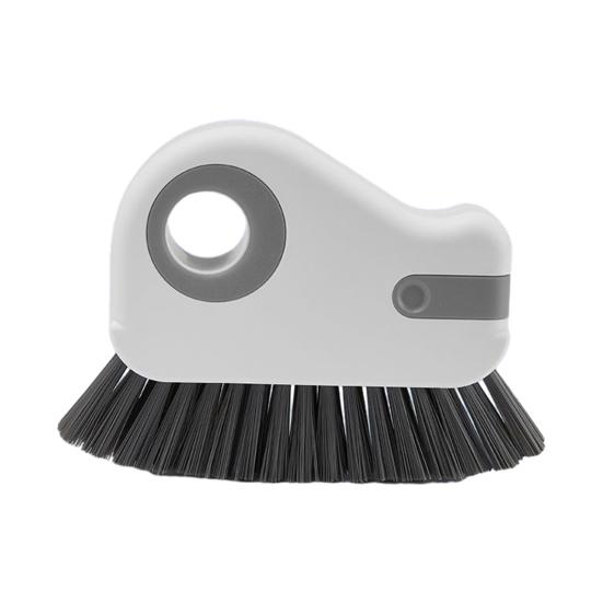 1/2 ks štěrbinový kartáč 2 v 1 kartáč na čištění drážek přenosný čistič okenních kolejniček s tvrdými štětinami škrabka lopatka ergonomická rukojeť čistič štěrbin