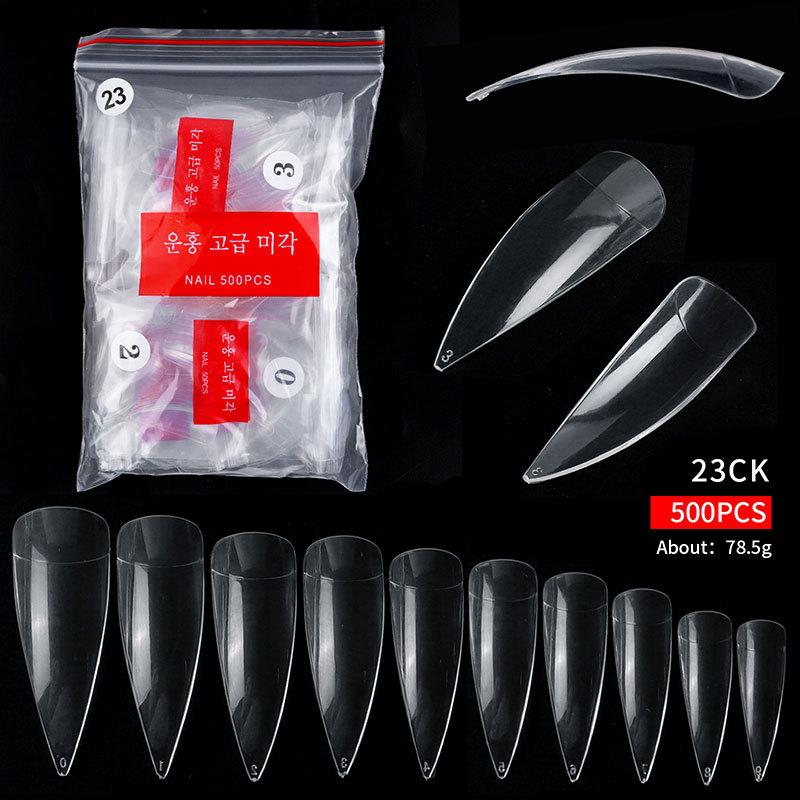 Nail Art French, Autocolant Complet și Autocolant Jumătate, Unghie Balerină, Unghie Țeavă de Apă, Vârf Picătură de Apă Piesă Unghie Pe Stoc