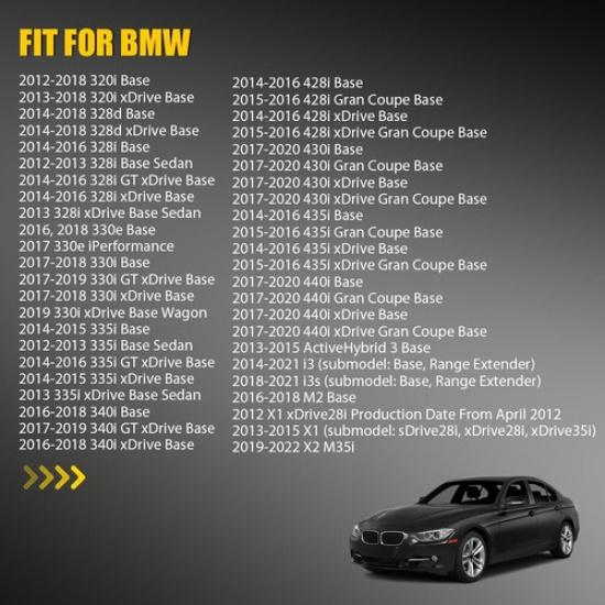 Pair Left Right Side Heated Mirror Glass For BMW 320i 328d 328i 428i 440i EOA