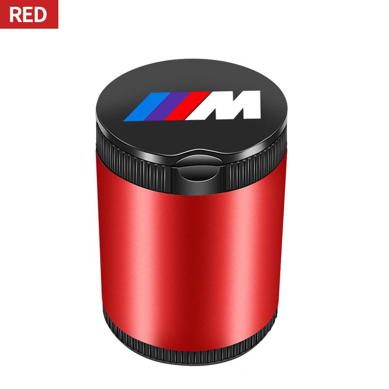 BAIP6 1pcs Car Portable Car Ashtray LED Light Version Car Interior Accessories For BMW Performance F25 F26 F15 F16 E90 E91 E92 E60 E84