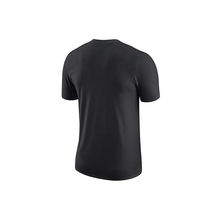 Nike NBA Dri-FIT CE Logo San Antonio Spurs Graphic Basketball T-Shirt Men Tops Black CT9846-010