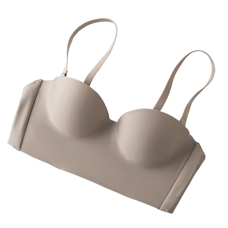 Women's Gathering Bra Collecting Accessory Breasts Soft Steel Ring Anti Slip Summer Detachable Shoulder Strap Bra