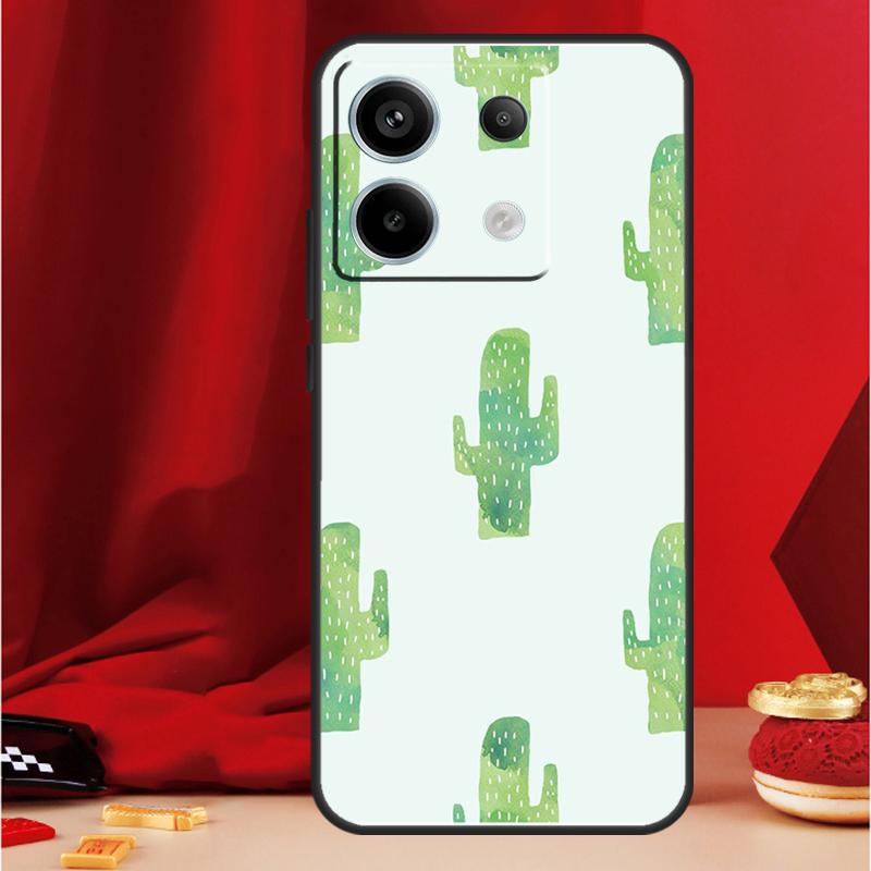 Plant Cactus Case For Xiaomi Redmi Note 14 13 12 11 15 Pro Plus Redmi 15 13 10 10C 12C 13C 14C 15C Funda