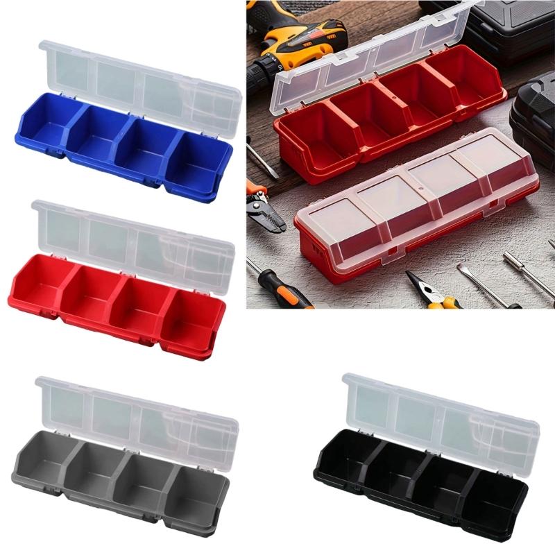 Multi Compartment Organizer Box For Screws Small Parts Plastic Hardware And Jewelry Storage Case Craft Supplies