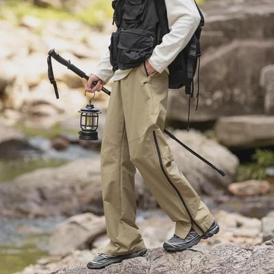 Unisex Quick-Drying Windproof Hiking Pants for Spring/Autumn
