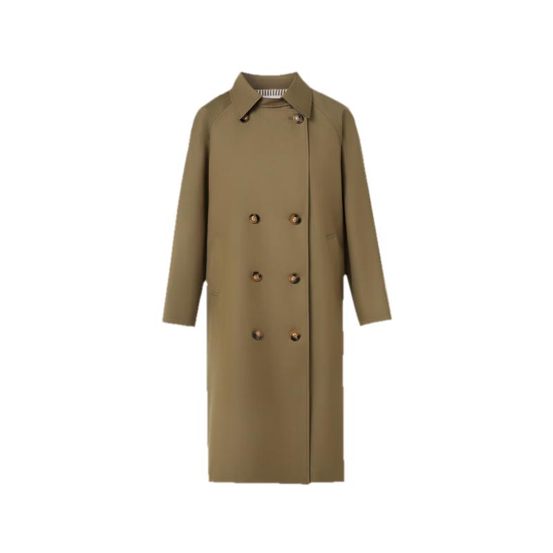 LANCY Wang Churan Style Double-Breasted Trench Coat