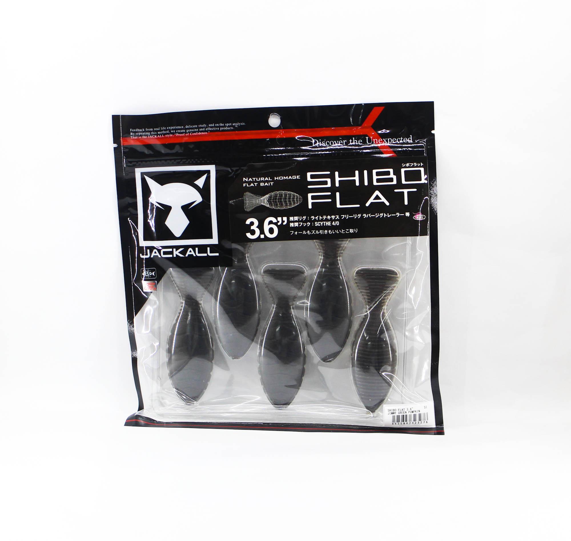 

Jackall Soft Lure Shibo Flat 3.6 Inch Jimmy Green Pumpkin (3276)