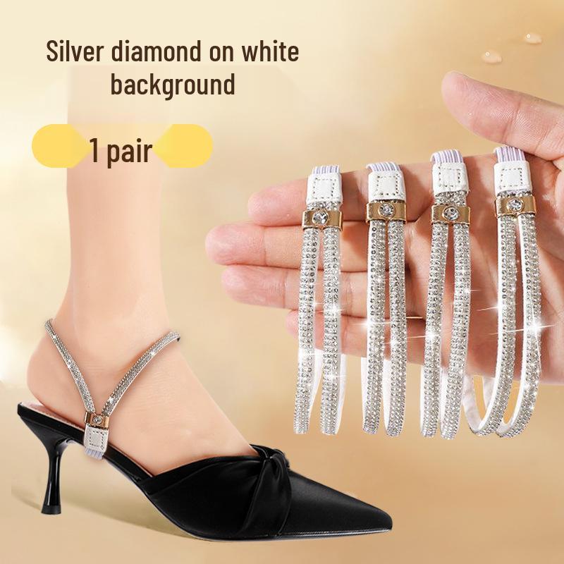New Lace-Up High-Heeled Sandals with Adjustable Heel Straps for Anti-Slip Comfort, No Installation, Lightweight Luxury.