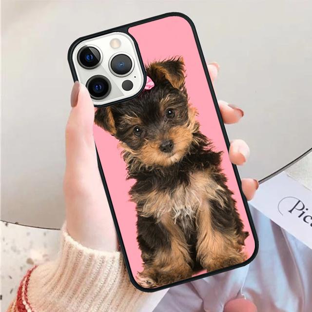 Yorkshire terrier dog Phone Case Cover For iPhone 17 Air 13 15 Pro Max 16 14 Plus 12 11 Apple max coque