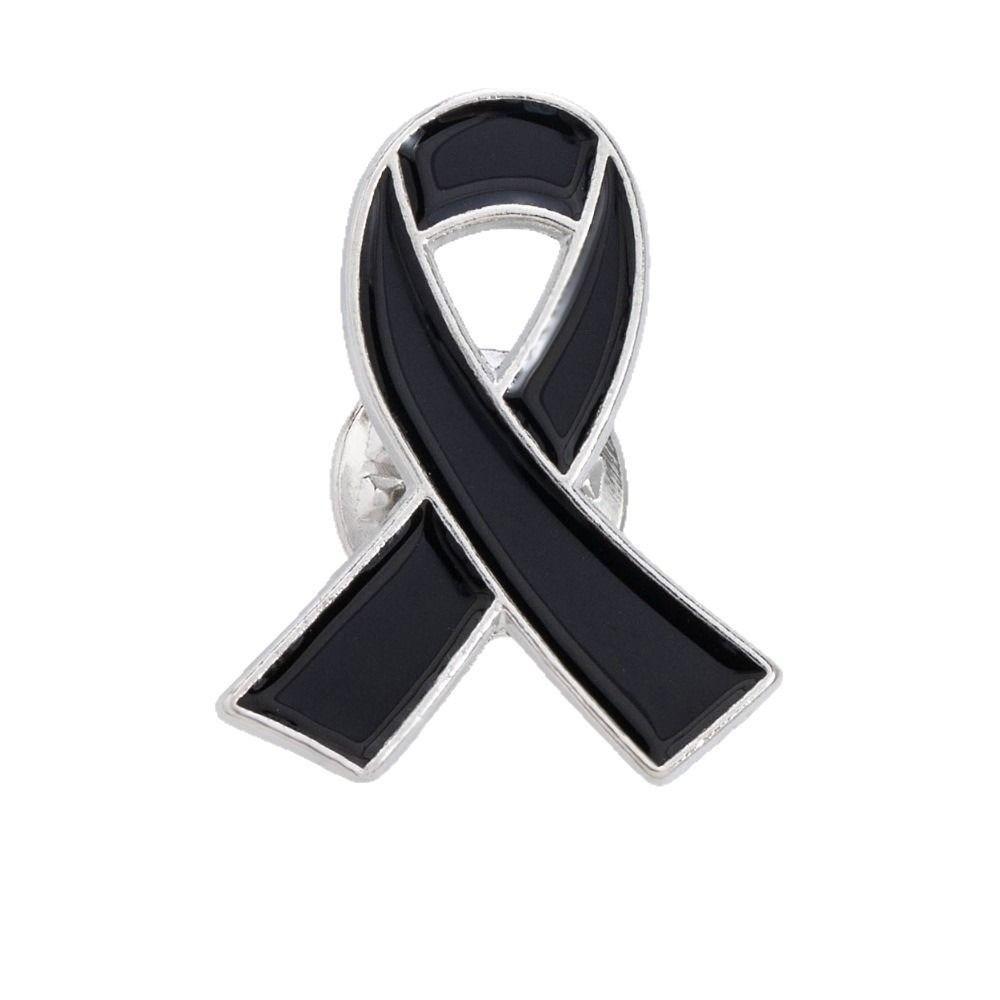 

Осведомленность Черная лента Значок Меланома Рак Похороны Памятный значок Траурный значок Брошь Похороны Black Simple