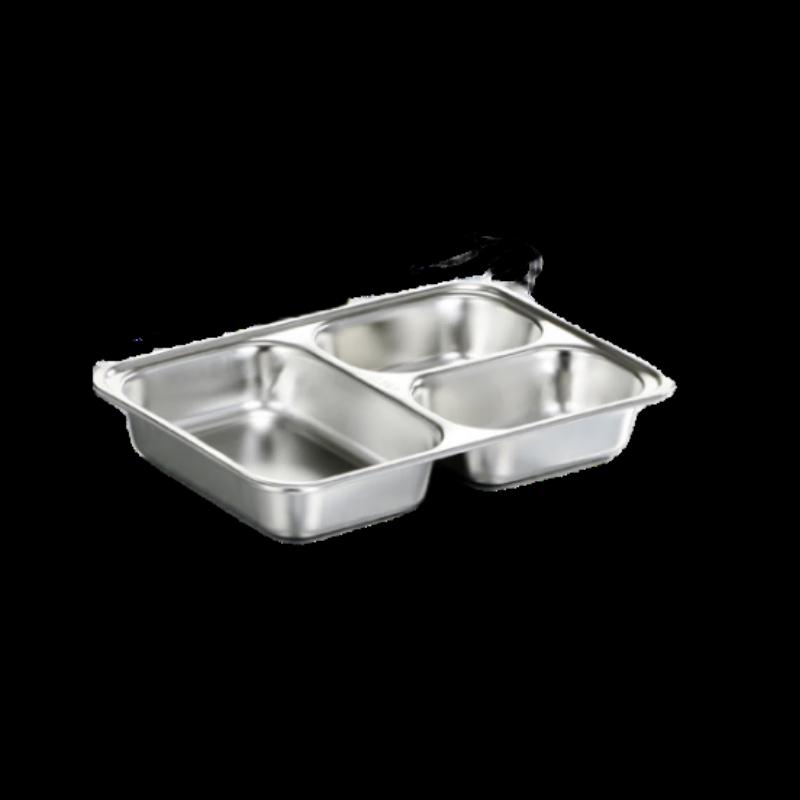 Qianxing 304 Stainless Steel Kids  Divided Lunch Tray
