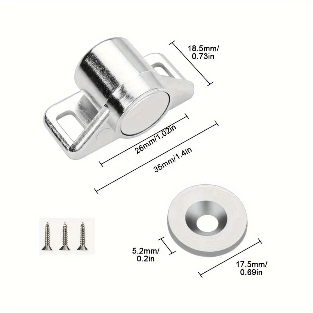 Zinc Zinc Zinc Alloy Cabinet Door Catch Cassette Magnetic Magnetic Suction Lock  Bedroom Cabinet