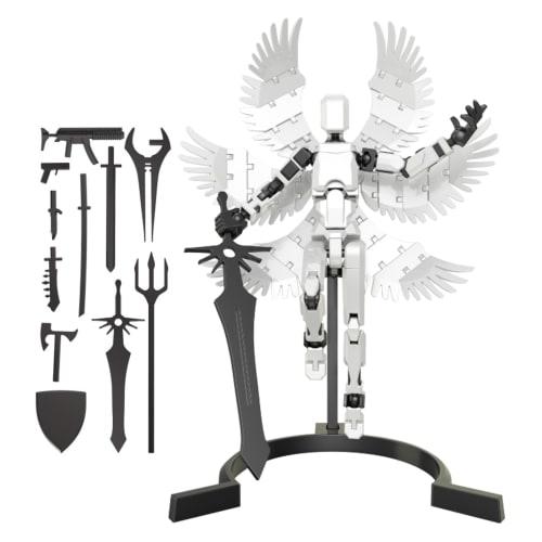 

Lucky 13 Action Figure, 3D Printed Articulated Doll with Multiple Weapons, Fully Articulated, Dynamic Posing, Collectible, ABS, 17x14.3cm, Anime-Inspi