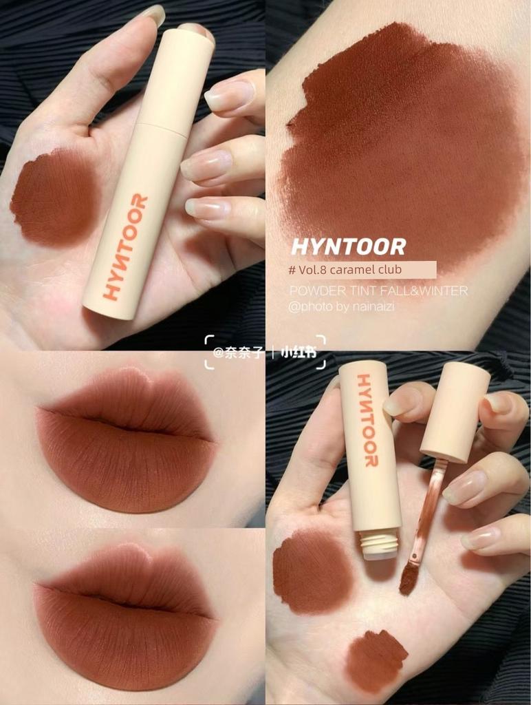 Chocolate Brown! Light European and American Style Earthy Brown Coffee Color Lipstick Lip Glaze Black Rabbit Macaron Lip Mud 12