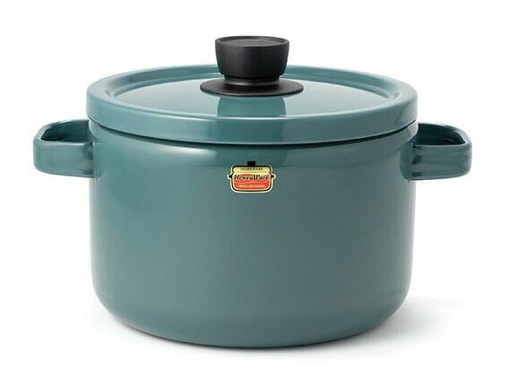 Fuji Enamel Casserole Deep Smoke Solid Dish, Type, Blue, 22cm, SD-22DW.SB
