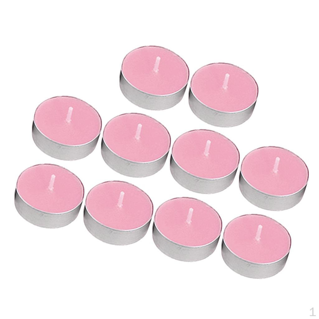 10 Counts Scented / Unscented Wax Tea Lights Small Candles Night Light