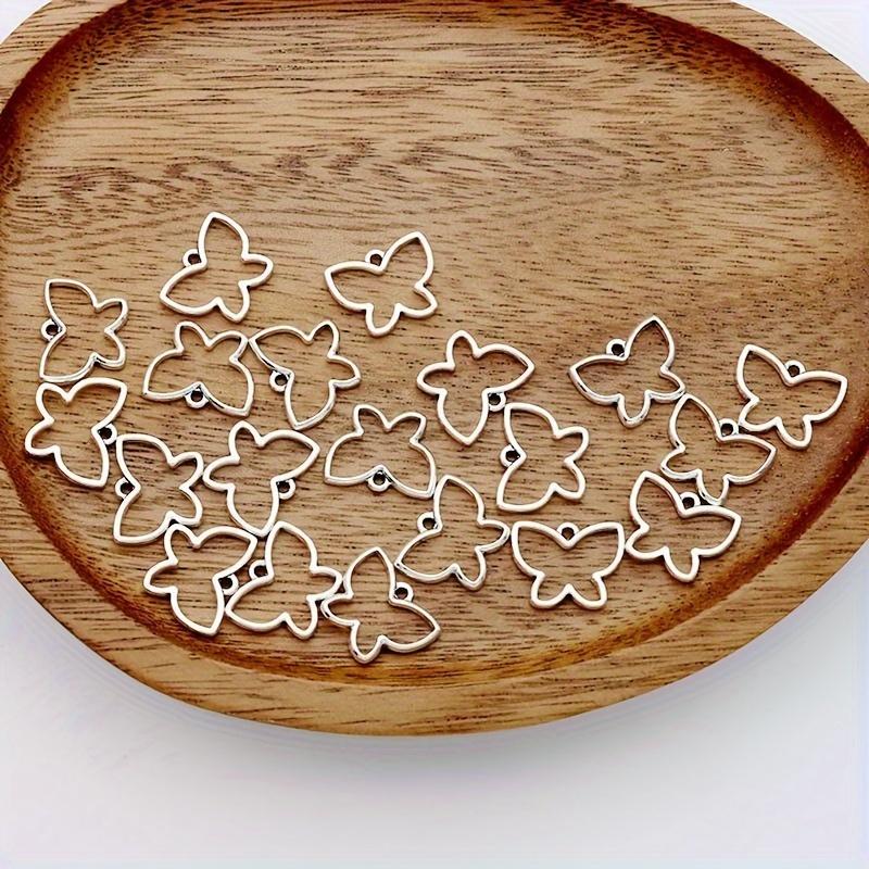 

Vintage Hollowed Out Tibetan Silver Butterfly Pendant Accessories DIY Earrings Bracelet Necklace 10pcs срібний
