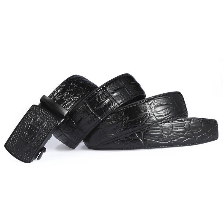 Personalized Crocodile Pattern Men's Automatic Buckle Belt