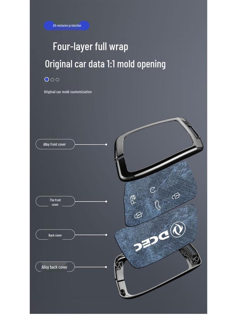 2023 Dongfeng Fengshen Key Case for Yixuan MAX, AX7 Mach, AX4, MX5 Car Accessories