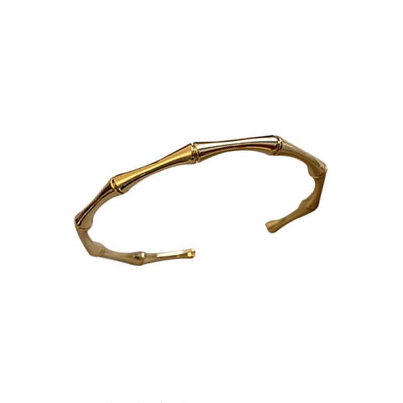 Opening Bamboo Knot Fashionable and Simple Bracelet золотой