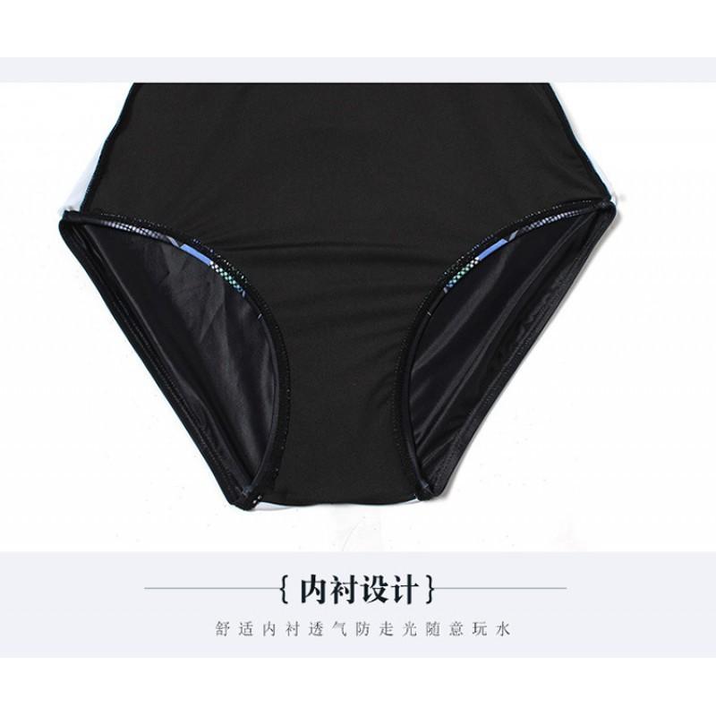 Costume da Bagno Taglia Grande Donna Sportivo da Gara Allenamento Intero Triangolo Sexy Copri Pancia Modellante Caldo Costume da Bagno