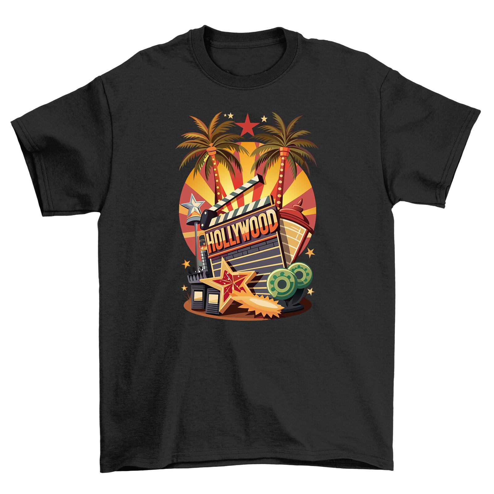 

Retro_40 Hollywood Feel - Funny and Stylish T-Shirt Mens Womens Tees Top! 100% Cotton, Unisex Printed D 3XL