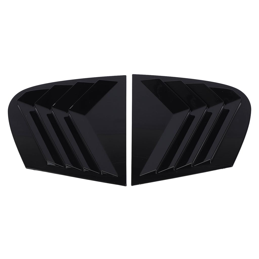 2 Pcs Rear Window Side Shutter Glossy Black Weatherproof Rugged Construction for 1 Series E87 2005 To 2011