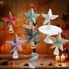 Christmas Sparkling Star Tree Topper, Festive Navidad TopStar Colorful Ornaments, Xmas Lights