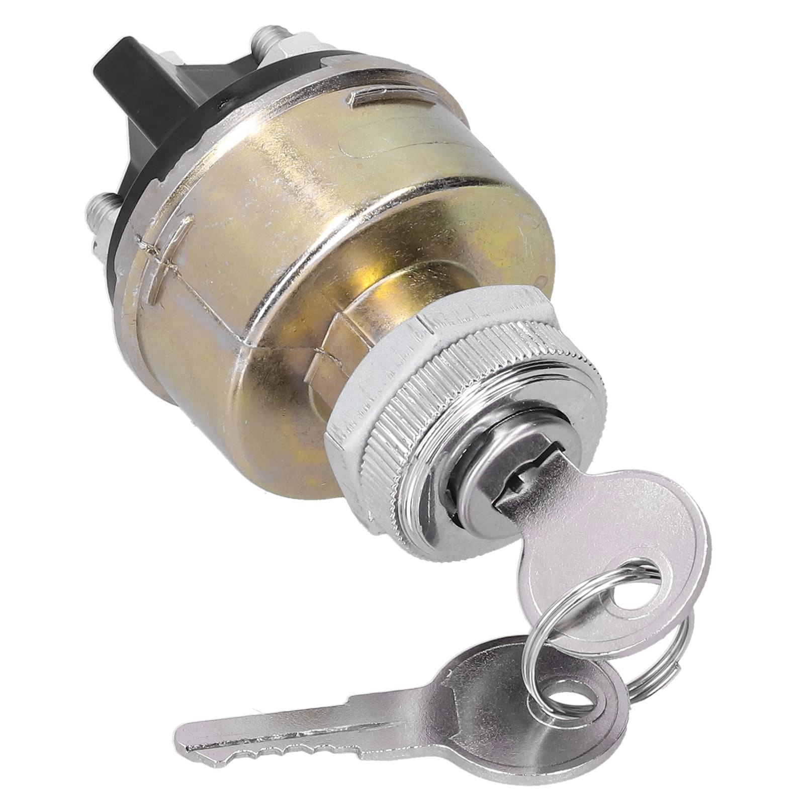 Universal Ignition Starter Switch Replacement Barrel Lock Controls KS6180 W 2 Keys