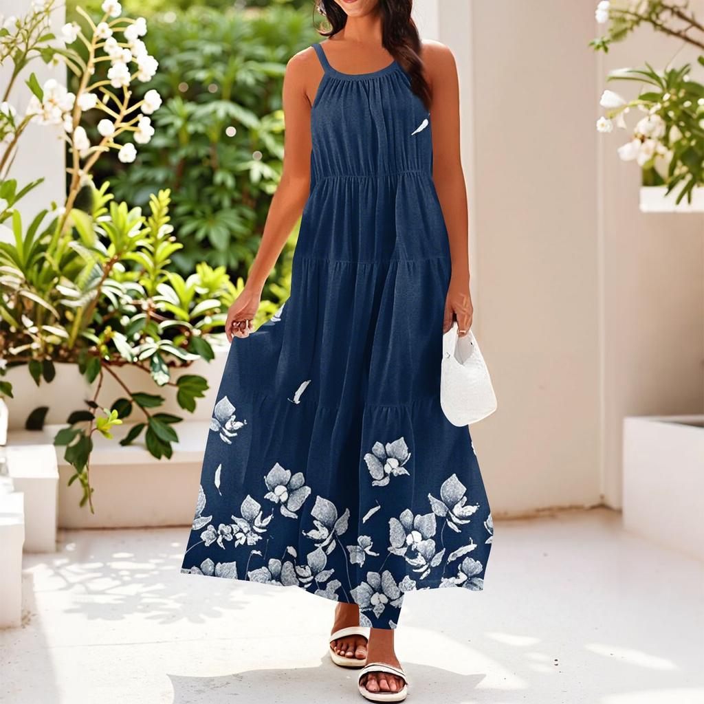 Women's Summer Casual Fashion Suspender Sleeveless Dress