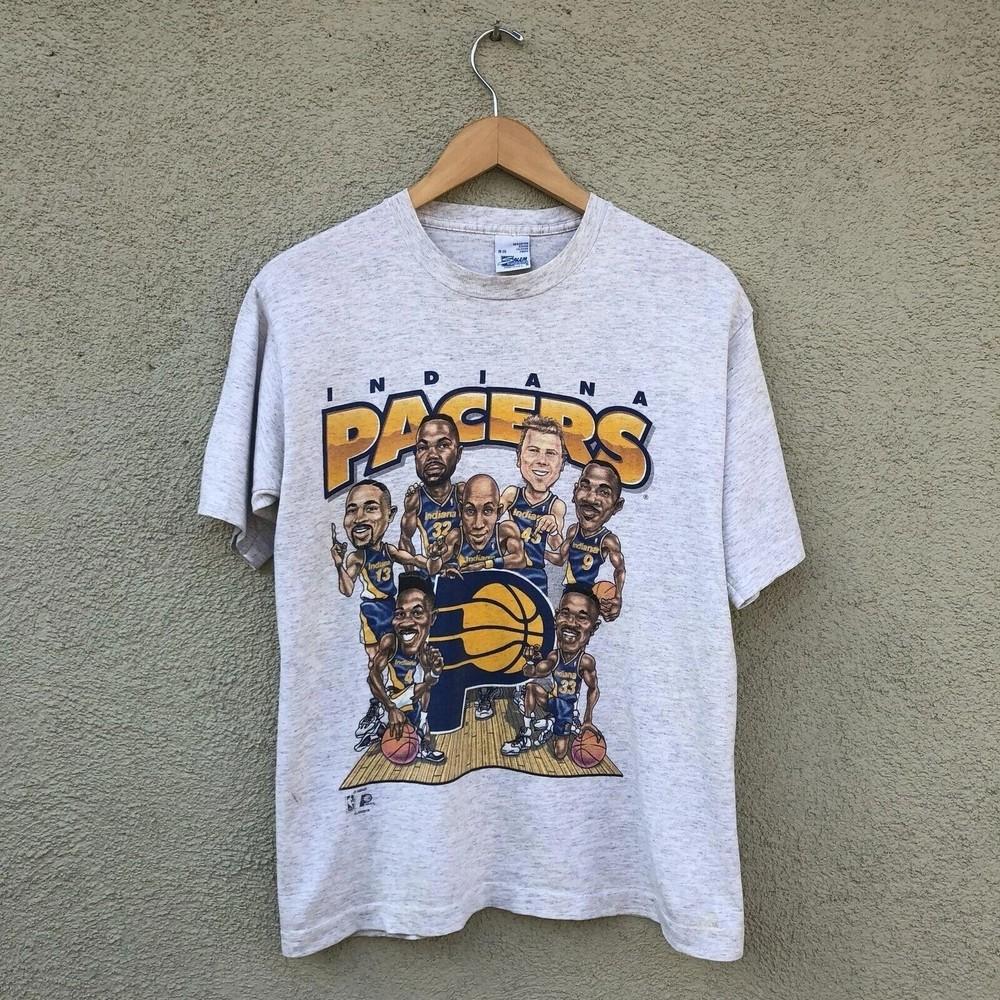 Vintage 90s Indiana Pacers "Big Head" NBA Basketball Team Unisex S-5XL Unisex T-Shirt