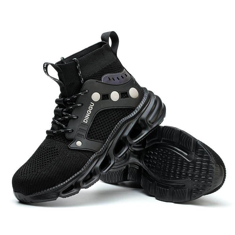 

Модные мужские рабочие ботинки, неразрушимая защитная обувь, мужские туфли со стальным носком, рабочие кроссовки с защитой от проколов, мужская обувь, рабочая обувь для взрослых 45 темно-синий