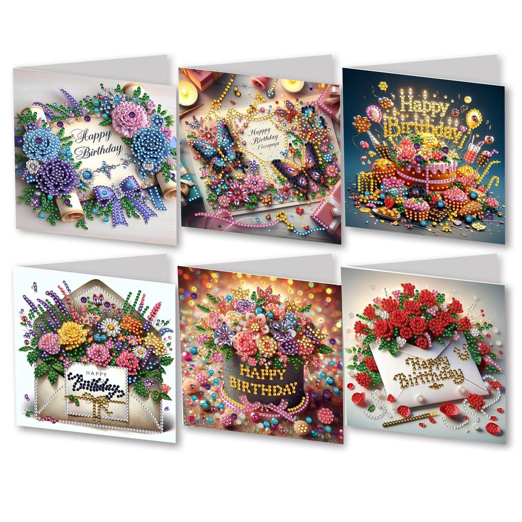 Diamond Painting Greeting Cards Handmade Diamond Art Cards Diamond Art Greeting Cards Arts Crafts for Birthday Thanksgiving Day