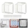 2Pcs Dryer Vents Bird Guard Replacement Carbon Steel Ventilation Bird Cage for 3 To 4inch Exhaust Fan Cover Easy To Use