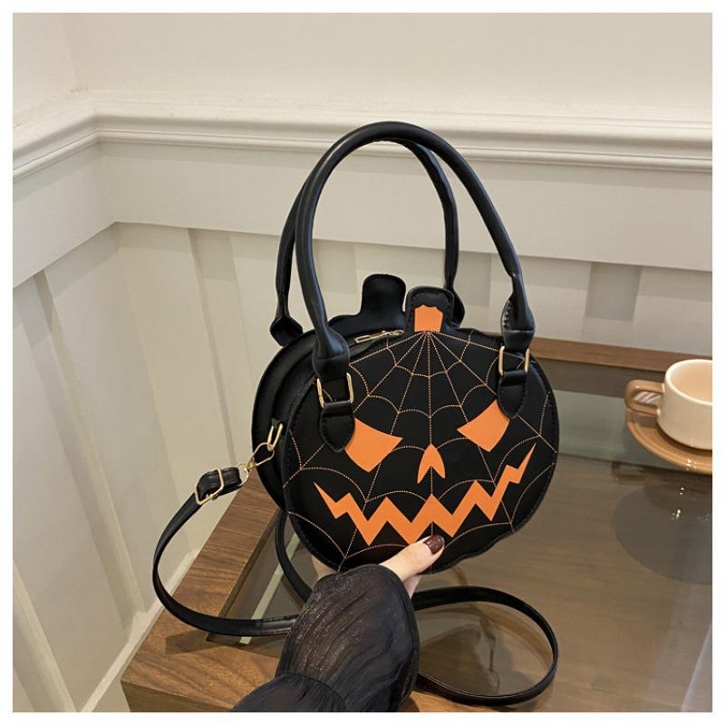 

Хэллоуин тыква сумка на плечо модная новая контрастных цветов личность креативный тренд забавная сумка-мессенджер single pack