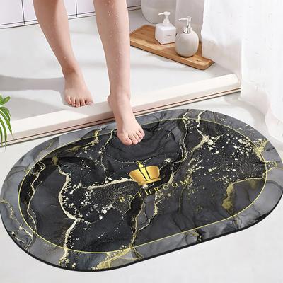 Luxury Simple Diatom Mud Bath Mat Bathtub Border Slippery Moisture-wicking Mat Bathroom Door Carpet Durable Durable