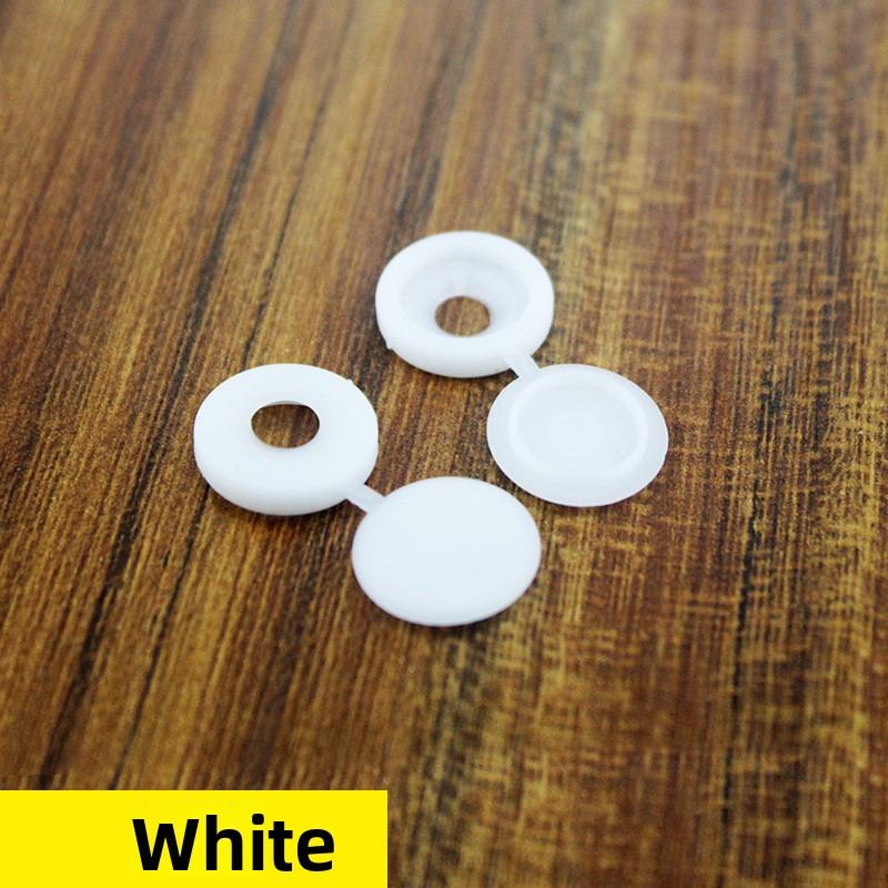 Thickened ScrewCap Set Self-Tapping ScrewProtector FurnitureScrewCovers with Plastic Hinges for M4/M3.5 Screws Cabinet Hole Caps