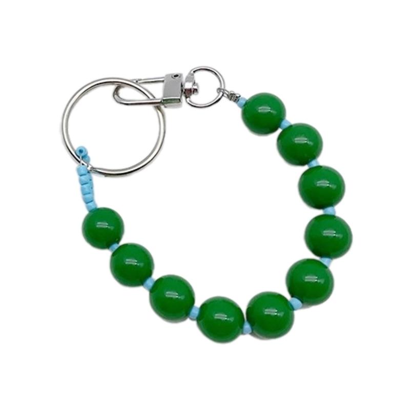 Colorful Beaded Keychain Unique Phone Charm Chain Eye Catching Keyring Decoration Bag Pendant for Various Occasion