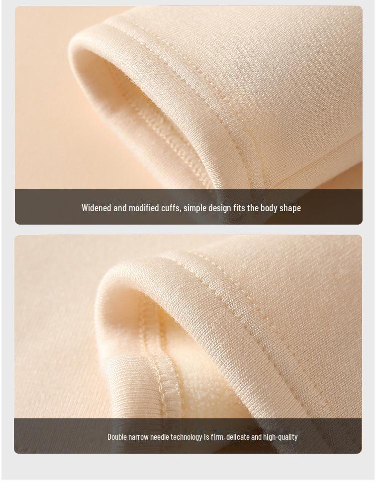 Women's Modal Velvet Half-High Collar Long-Sleeved Slim Warm Bottoming Shirt for Autumn and Winter