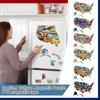 Magnetische Puzzle-Sticker mit den 50 Bundesstaaten der Vereinigten Staaten, mit Reisebezug . PVC Magnetische Puzzle-Aufkleber.
