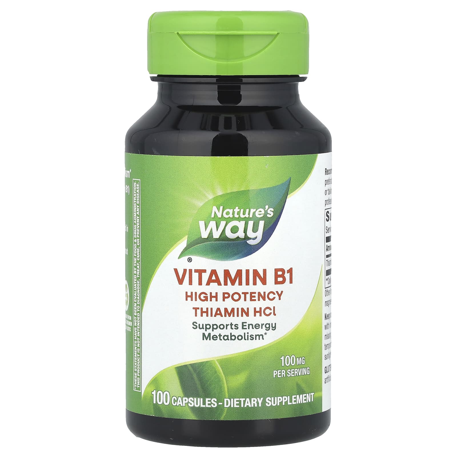 

Nature S Way, Vitamin B-1, 100Mg, 100 Capsules