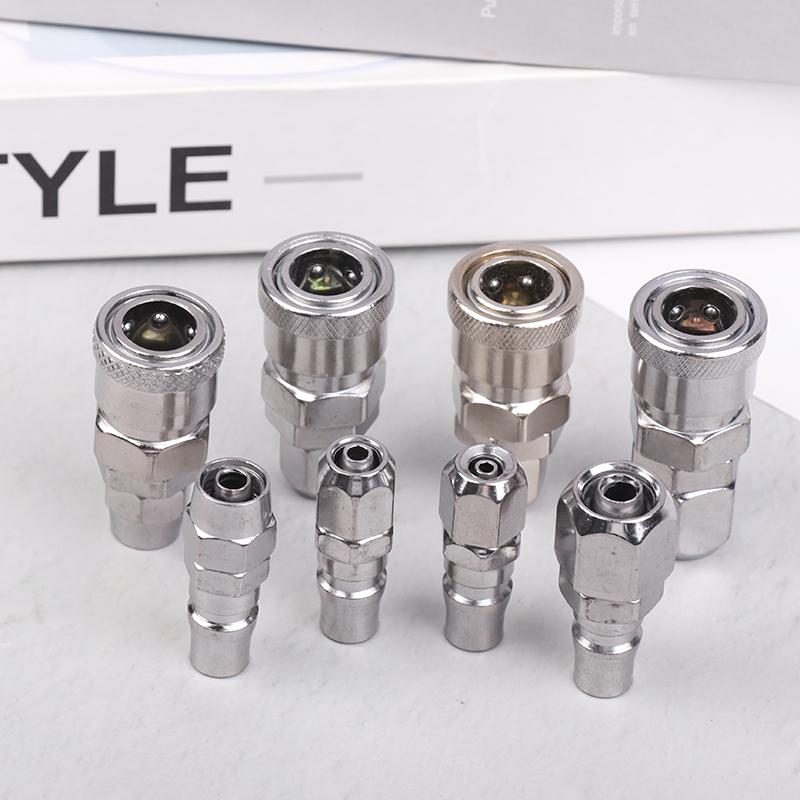 European Eu Type Pneumatic Fitting Connector Quick Coupler For Air Compressor Hose Barb Nozzle Sh Ph 6/8/10/12Mm