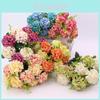 Elegant 10 Heads Artificial Hydrangea Silk Flowers For Stunning Weddings And Home Decor